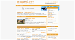 Desktop Screenshot of escapes2.com